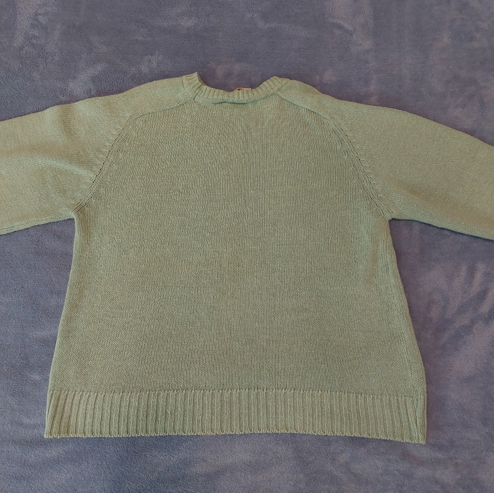 1980s Vintage Colter Bay International Women's Sweater Green Size L - Picture 2 of 8